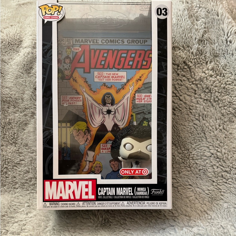 Captain Marvel Comic Cover Funko Pop